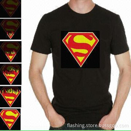 Sound Active EL T-shirts, Customized Designs are Accepted